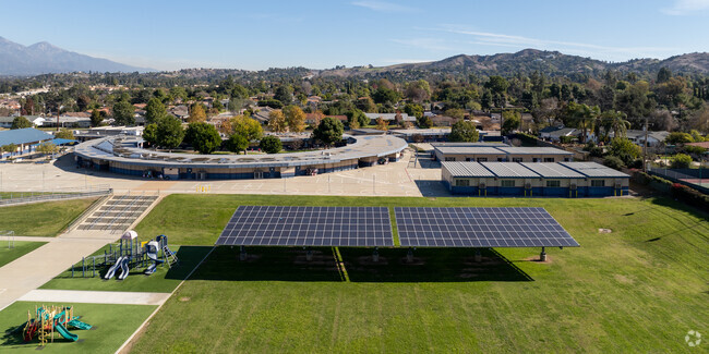 Mesa Elementary School in West Covina, Ca is strictly run off of solar power.