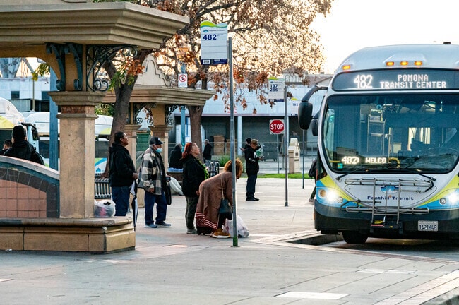 Downtown Pomona holds the main hub for transportation at the Pomona Train Station.