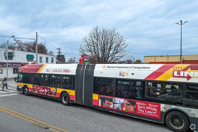 Baltimore Highlands is served by MetroLink buses.
