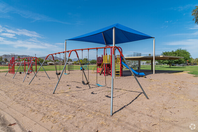 C.J. Jorgensen School offers a playground for younger students to enjoy.