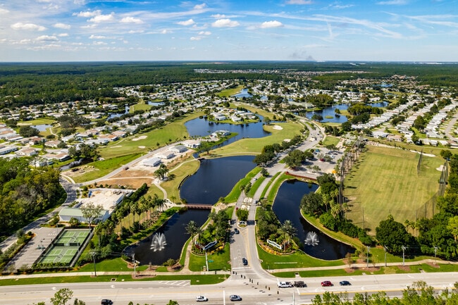 A beautiful Aerial view of Crane Lakes.