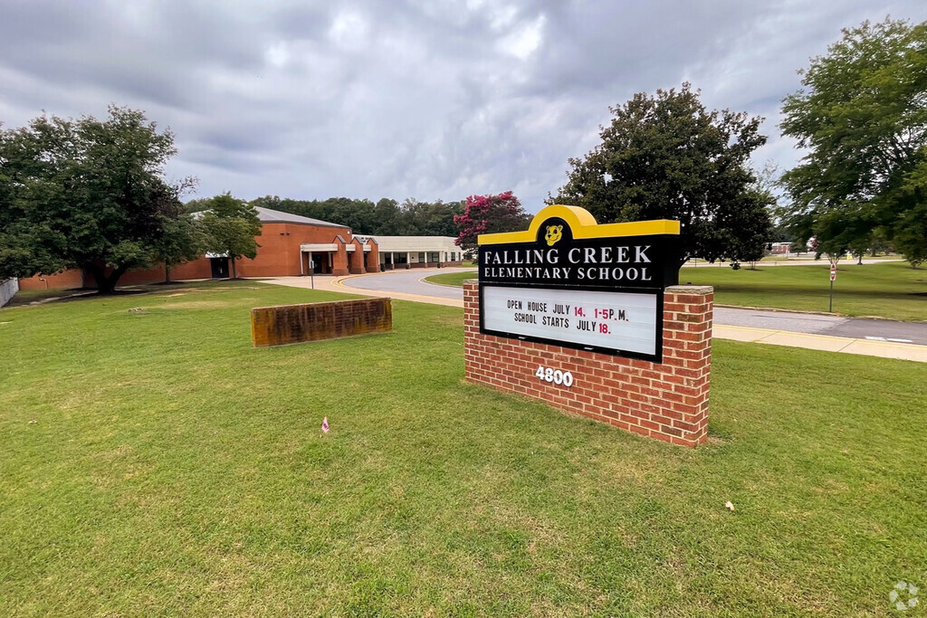 Sign at Falling Creek Elementary School.