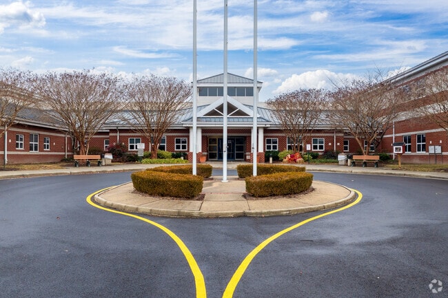 Entrance to Pocahontas Middle School.