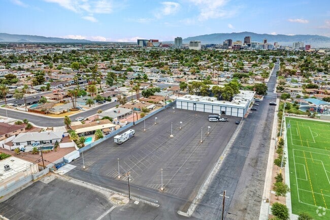 Parking lot at Trinity International School.