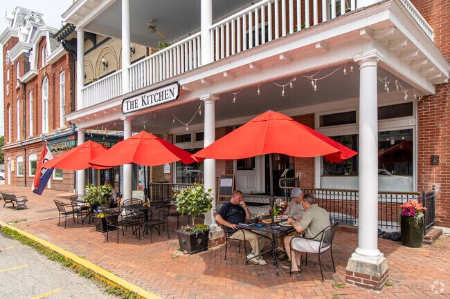 Kingstown friends catch up at The Kitchen at The Imperial in Chestertown.