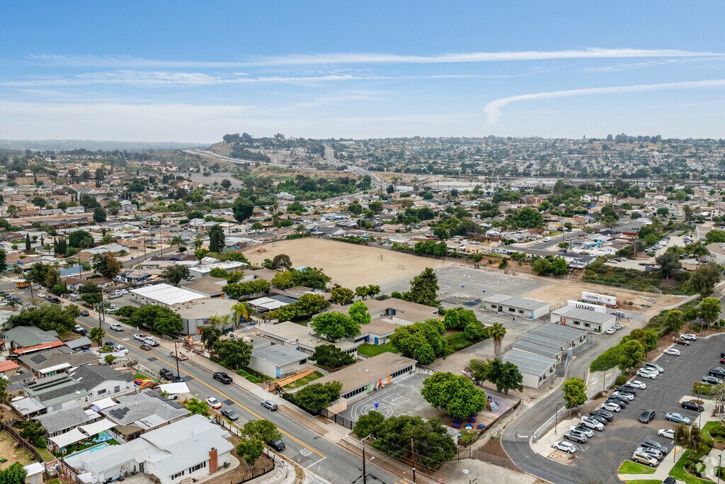 A view from above Kempton Literacy Academy in La Presa.