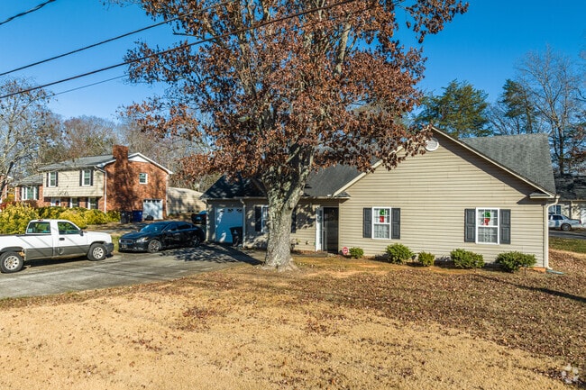 Generously sized lots in Moravian-Baywood feature craftsman homes.