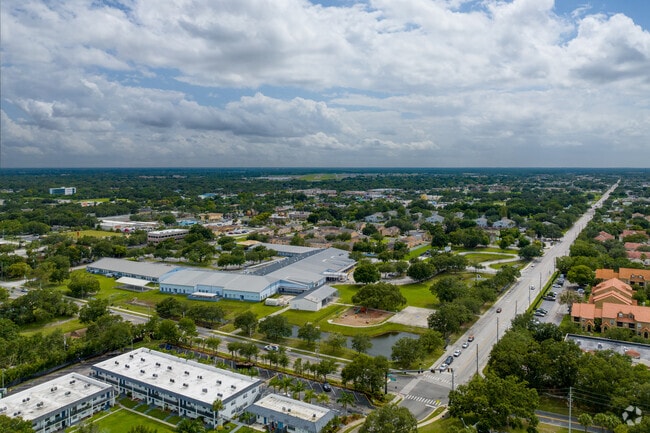 Aerial view of Central Avenue Elementary School in North Kissimmee