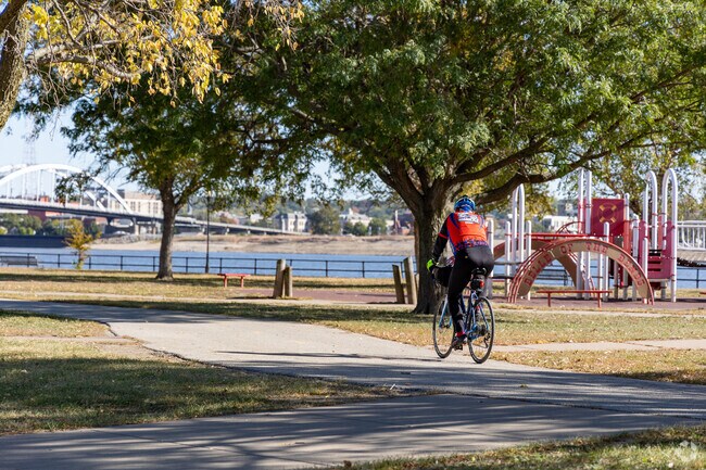West End residents can enjoy a bike ride along the Mississippi through Centennial Park.