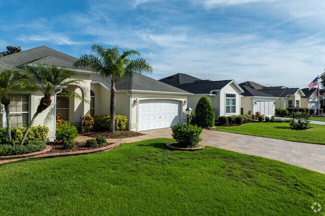 Village of Tall Trees features rows of contemporary style homes.