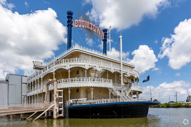 The Boomtown Hotel and Casino sits along the Harvey Canal in Harvey.