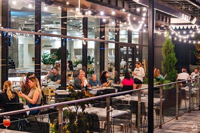 Downtown West has an active restaurant scene.