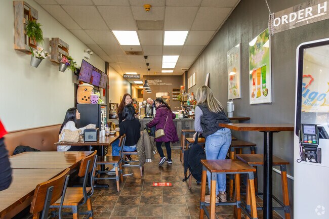 Meet with friends for some boba at Tugo Tea House in Prospect Heights.