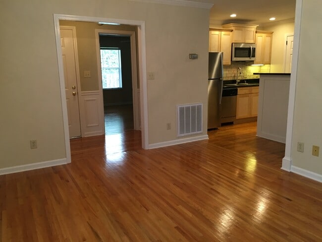 Living area looking into foyer