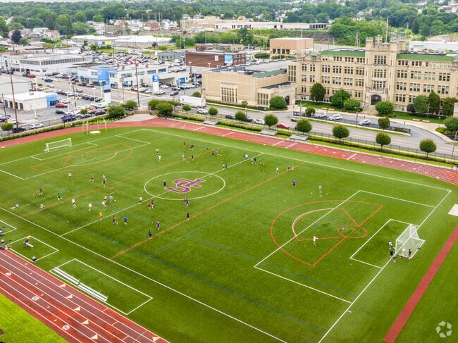 Scranton Preparatory School's sport fields are well-maintained and extensively used.