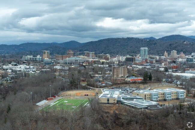 Asheville is a city set between mountains and rivers in NC's Blue Ridge Mountains.