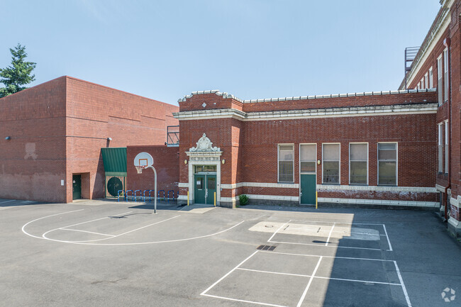 The Courtyard of Beverly Cleary High School in Grant Park Neighborhood.