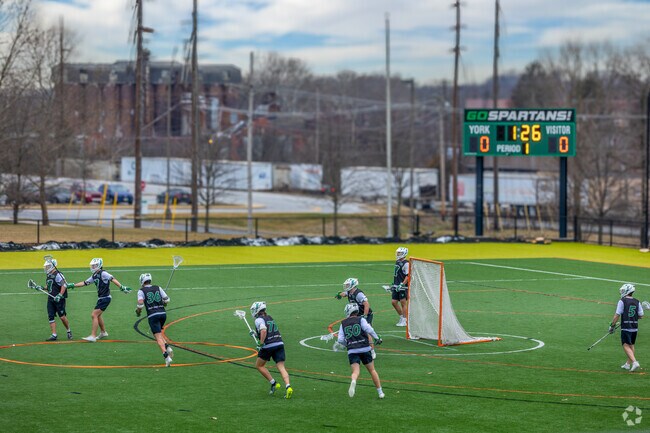 Sports fans can catch any of the York College sports programs right in the neighborhood.