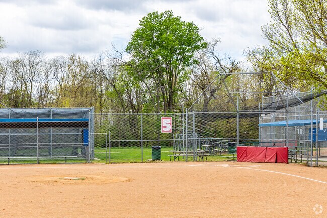 The baseball fields are the star attraction at Andersen Park.