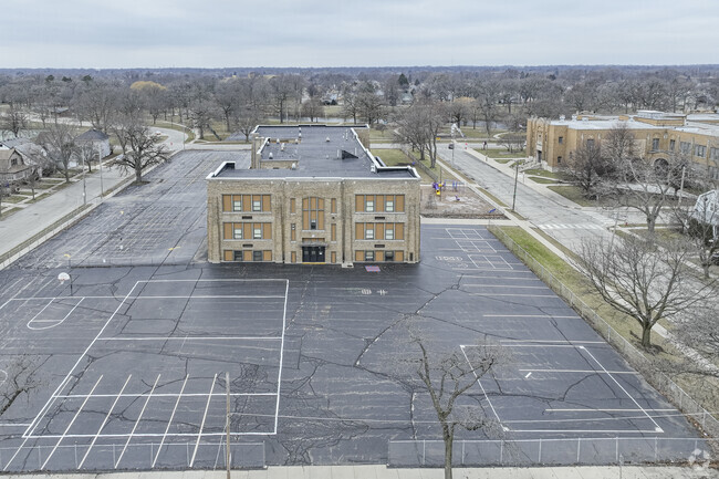Parking is plentiful at Kenosha School of Technology Enhanced Curriculum (KTEC).