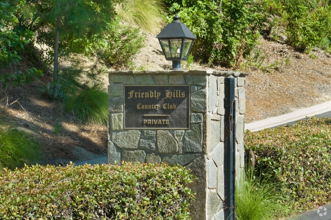 Friendly Hills is an upscale neighborhood located in the city of Whittier, California.