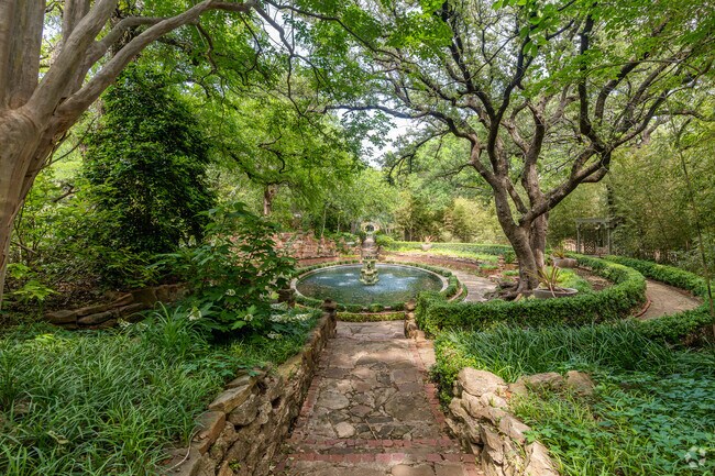Weatherford Locals enjoy relaxing at The Chi-Ling Fountain at Chandor Gardens.