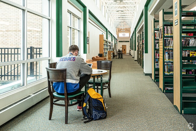 The Farmingdale Public Library is a common stop for residents of South Farmingdale.