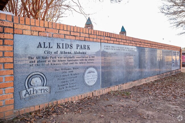 All Kids Park is a large fort-like playground built by volunteers in Athens.