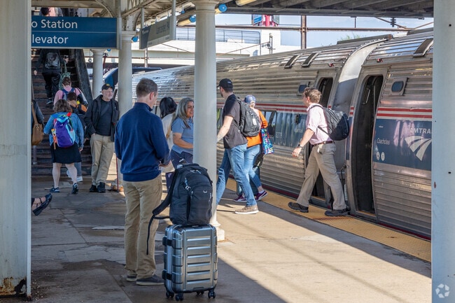 The Amtrak station in downtown Lancaster is just 3 miles from Bausman.