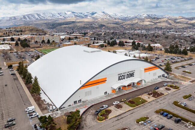 The ICCU Dome on the campus of Idaho State University in Pocatello is the home of the ISU Bengals.