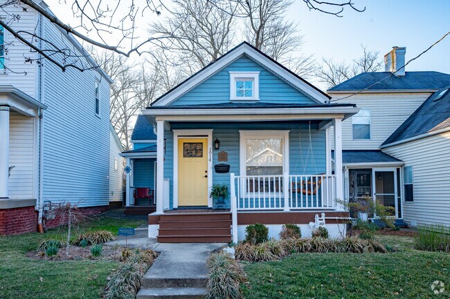 This classic shotgun has been given a colorful makeover in the Belknap neighborhood.