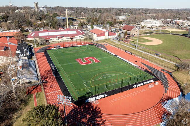 Swarthmore College's makes up a large part of Swarthmore's land area.