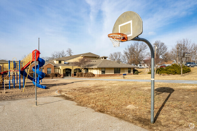 Students can play basketball at Elementary School at Ceresco.