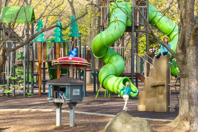 Younger residents love the large playground at Cherry Park in Rock Hill.