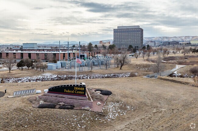 The Denver Federal Center stands adjacent to Creighton, housing key federal offices.