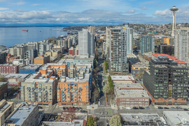 Nestled between the Puget Sound, , and the Space Needle, Belltown is a hip Seattle neighborhood.