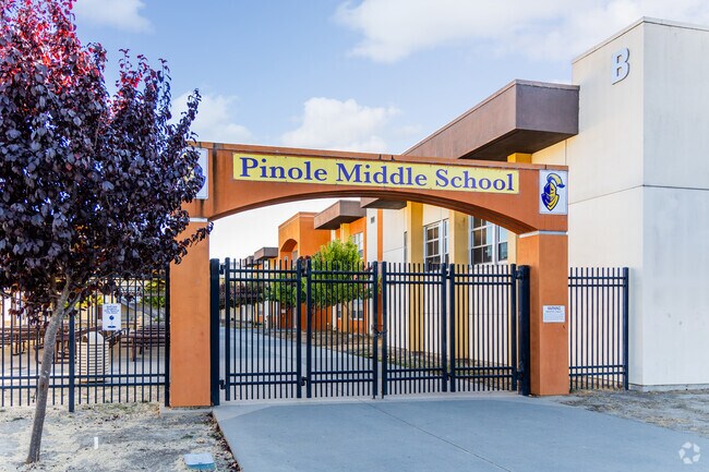 Pinole Middle School offers high quality education in Pinole Valley.