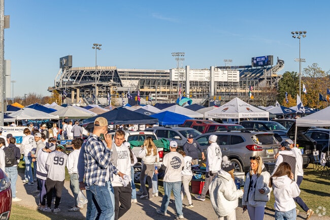 In Park Forest Village, PA, fans proudly wear white all day for the annual White Out event.