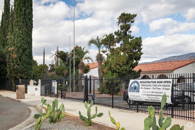 St. Hyacinth Academy is located in a Spanish-style building in San Jacinto.