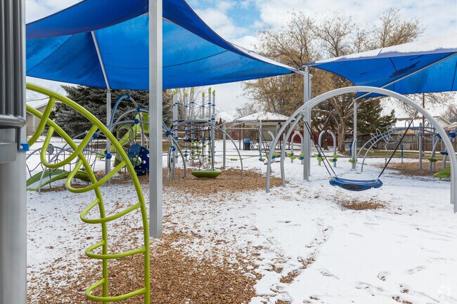 Playground at Bonneville Park in Bonneville neighborhood, Utah.