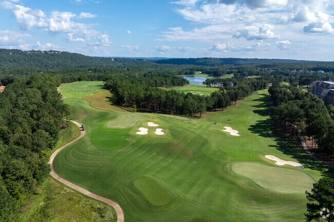 Bring your clubs to enjoy a round at the community’s golf courses.