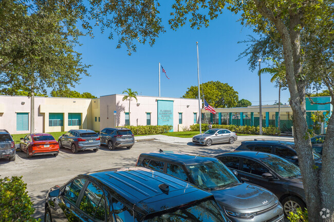 Flamingo Elementary School provides a secure learning space.
