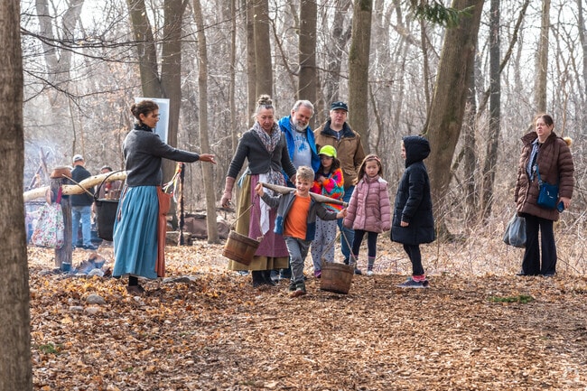 Children get many hands on experiences at the Sugar Bush Fair in East Schaumburg.