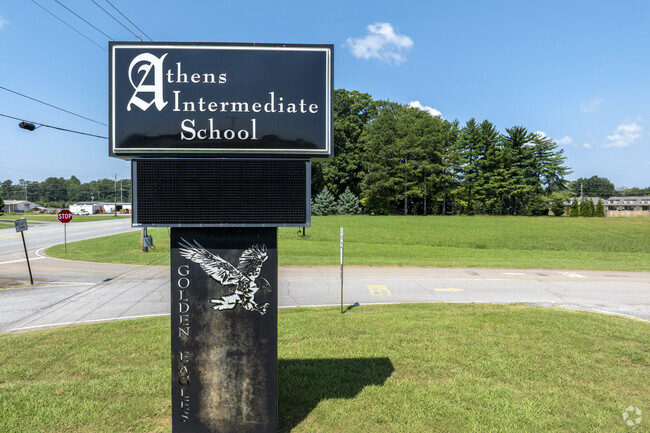 Sign of Athens Intermediate School in Athens Alabama.