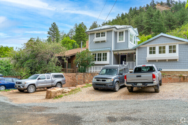Eldorado Springs homes lined up perfectly, each with a stunning view and a touch of serenity.