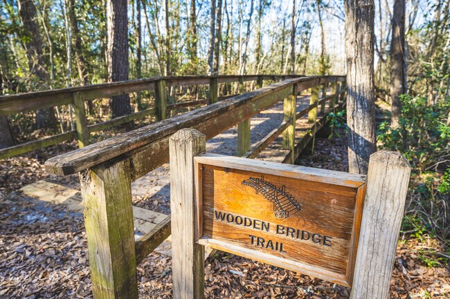 William Brooks Park has plenty of boardwalks such as the Wooden Bridge Trail.
