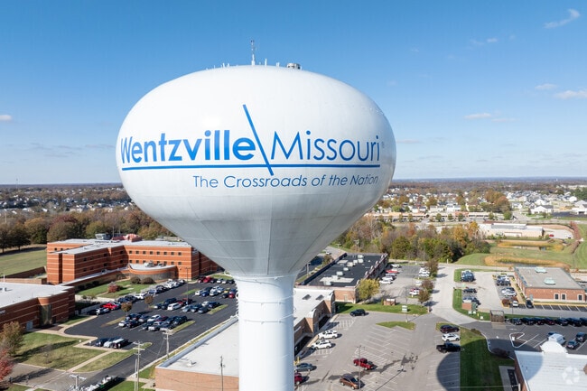 Wentzville is a fast growing town with new streets and dense history.