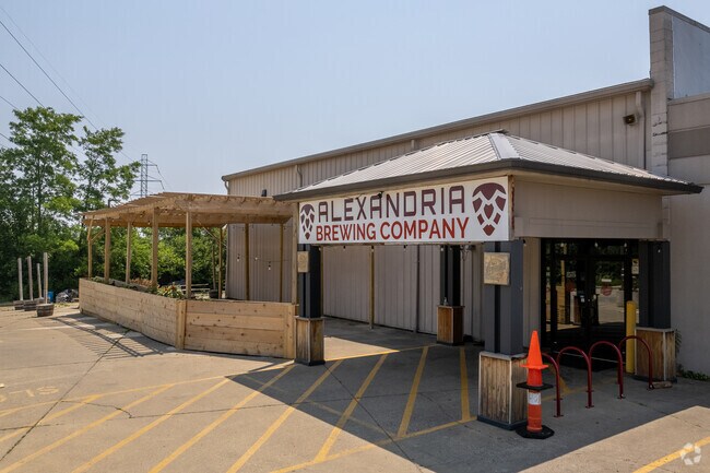 You can enjoy a craft beer at Alexandria Brewing Company.