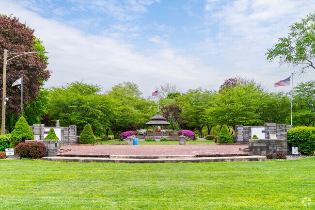 Memorial Park includes several war memorials.