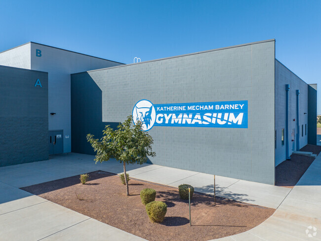 Katherine Mecham Barney Elementary offers a gymnasium for their students.